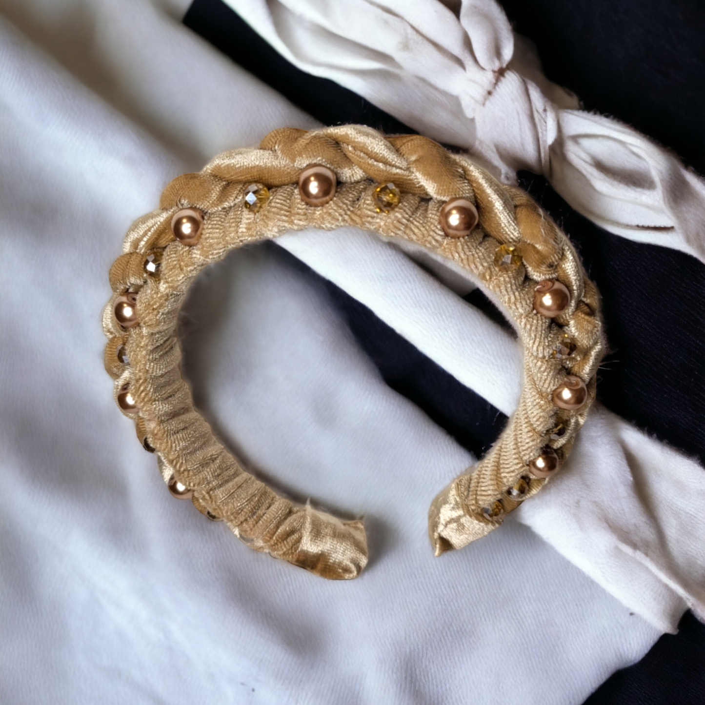 Handamade Faux Pearl Headband