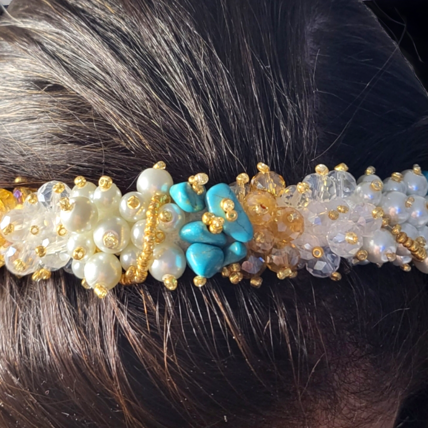 Gold Tourqouise Headband