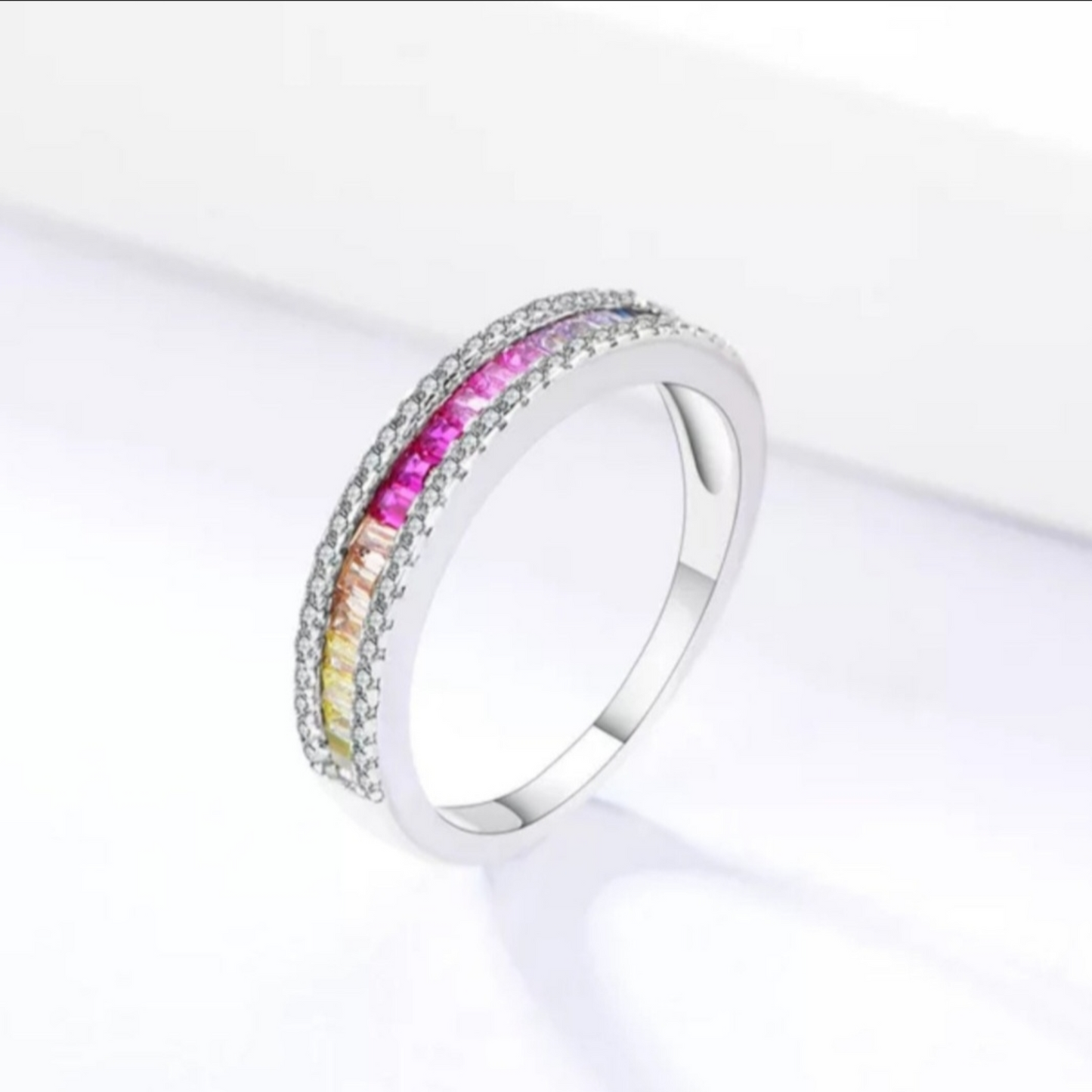 Multicolor  Eternity Band