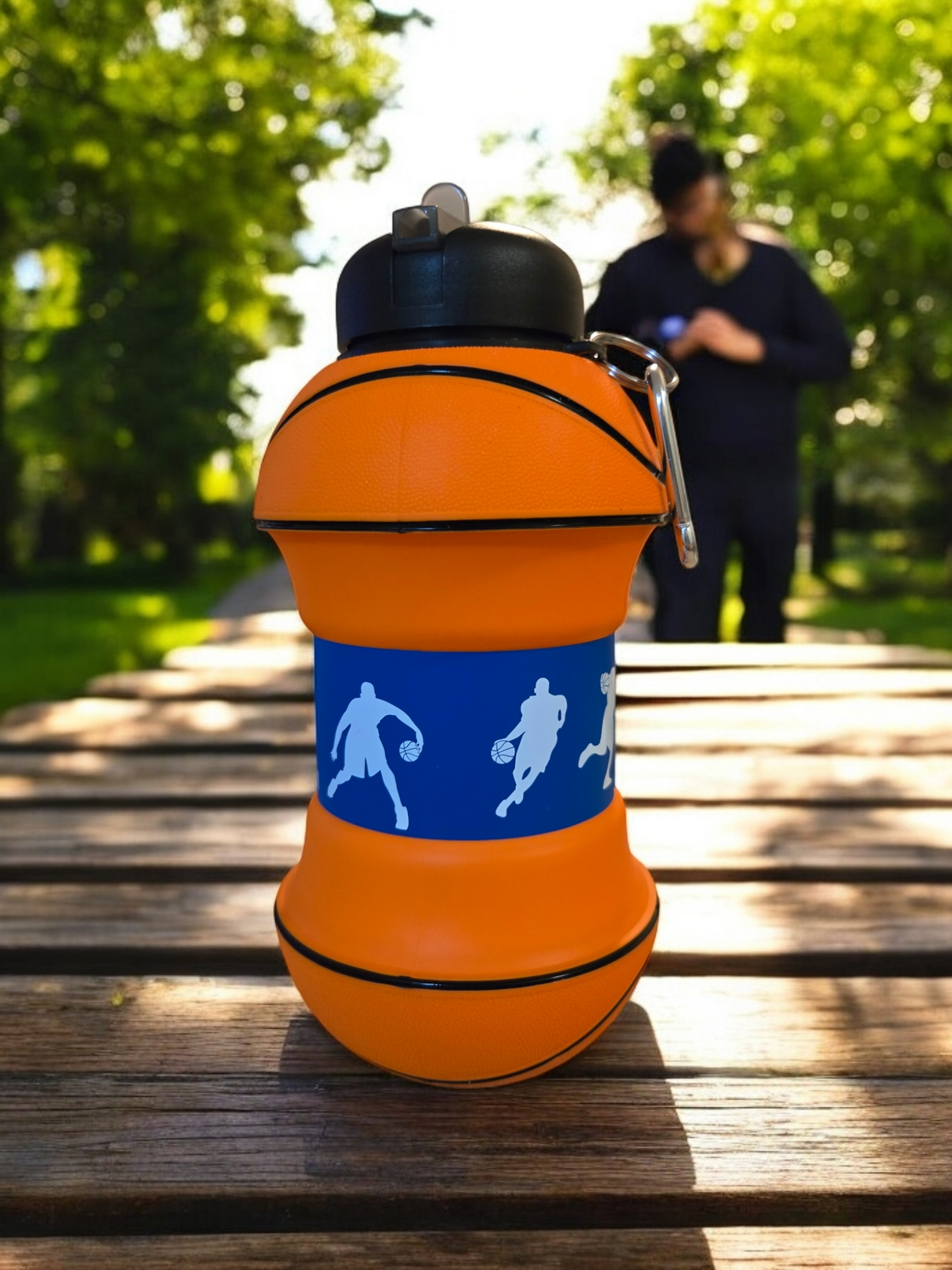 Basketball Foldable Water Bottle - Game On!