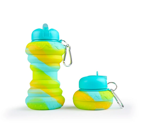 Foldable Silicone Water Bottle – Leakproof, Travel-Friendly, Collapsible Design