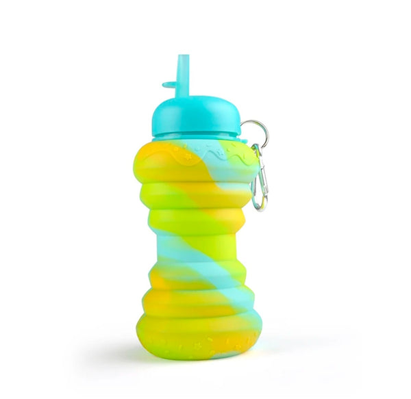 Foldable Silicone Water Bottle – Leakproof, Travel-Friendly, Collapsible Design