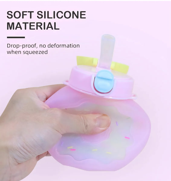 Pastel Kids Lunch Box Set with Spoon & Water Bottle – Leakproof & BPA-Free