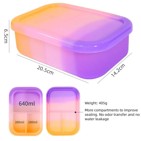 Pastel Kids Lunch Box Set with Spoon & Water Bottle – Leakproof & BPA-Free