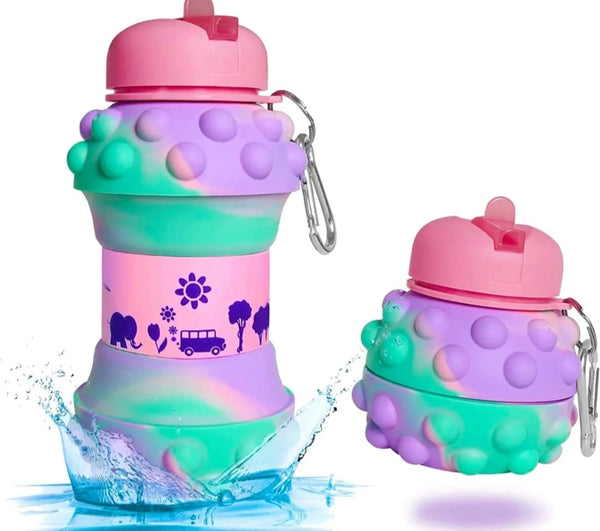 Mom Life Charm Tote Set – With Keychain & Collapsible Bottle (Pastel Edition)