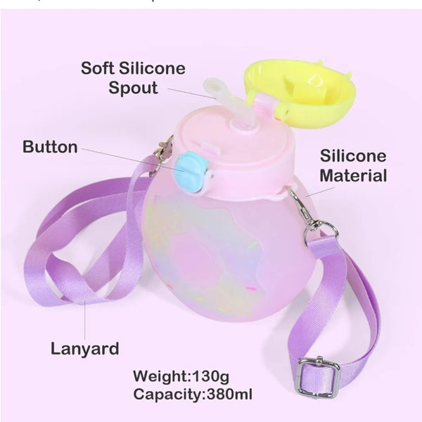 Pastel Kids Lunch Box Set with Spoon & Water Bottle – Leakproof & BPA-Free