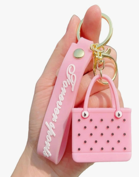 Mom Life Charm Tote Set – With Keychain & Collapsible Bottle (Pastel Edition)