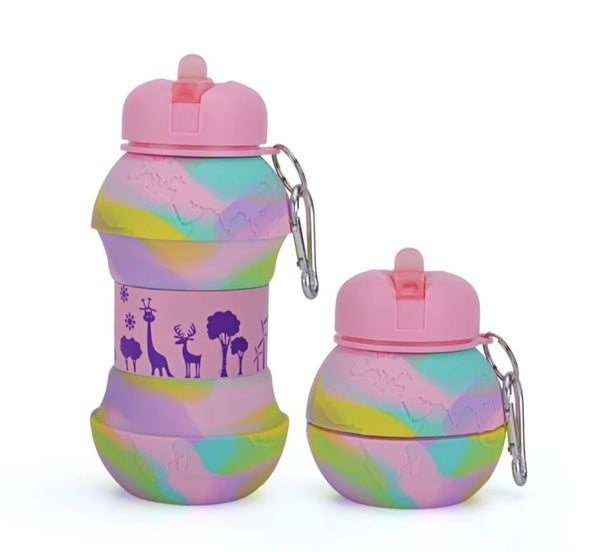 Mom Life Charm Tote Set – With Keychain & Collapsible Bottle (Pastel Edition)