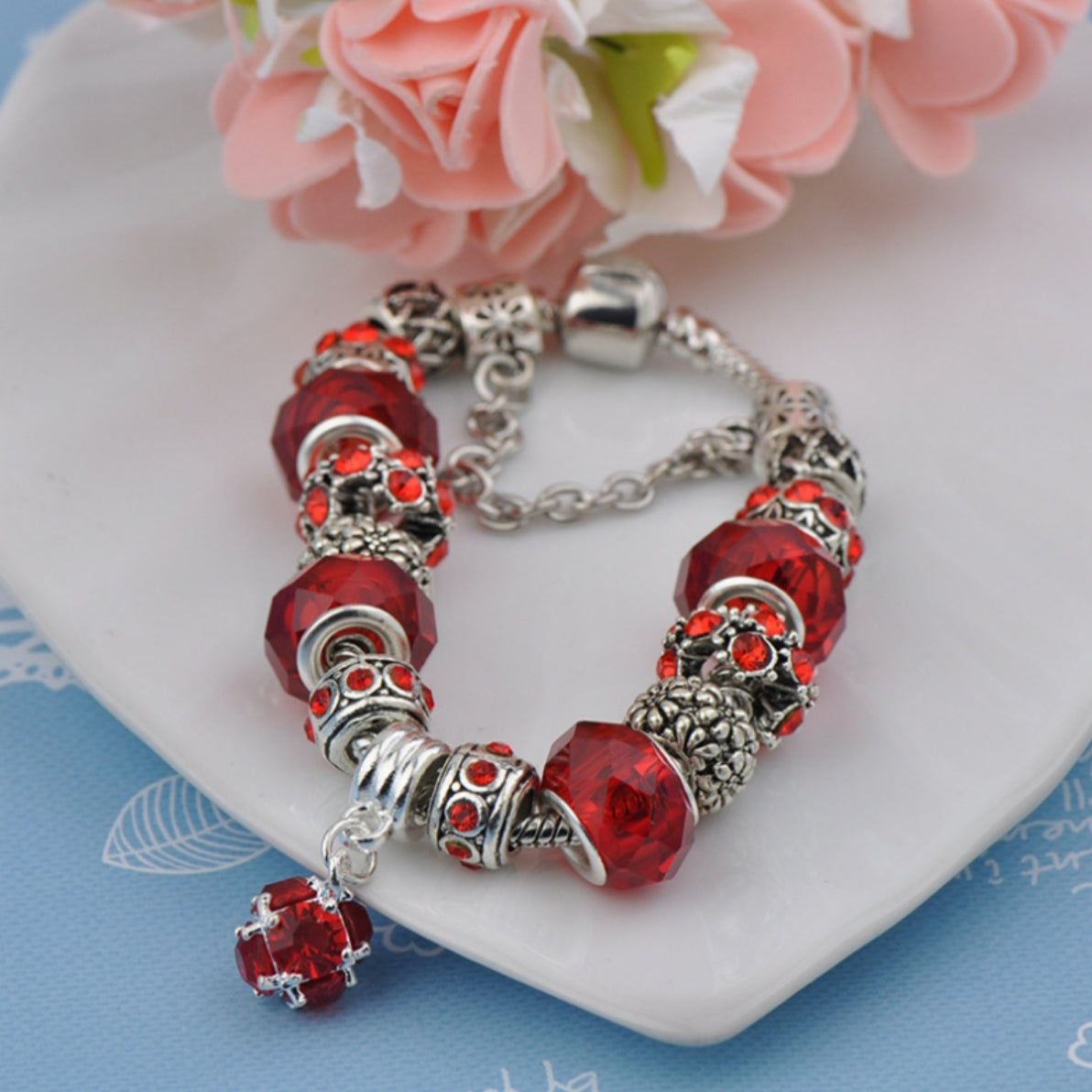 Crystal Charms Bracelet