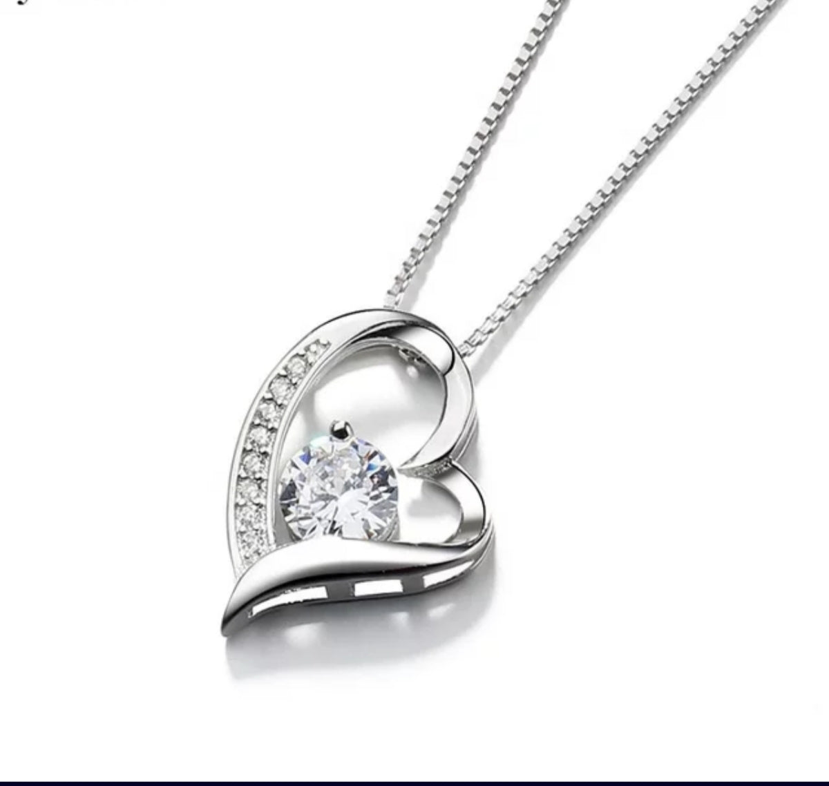 Open Heart Pendant Necklace