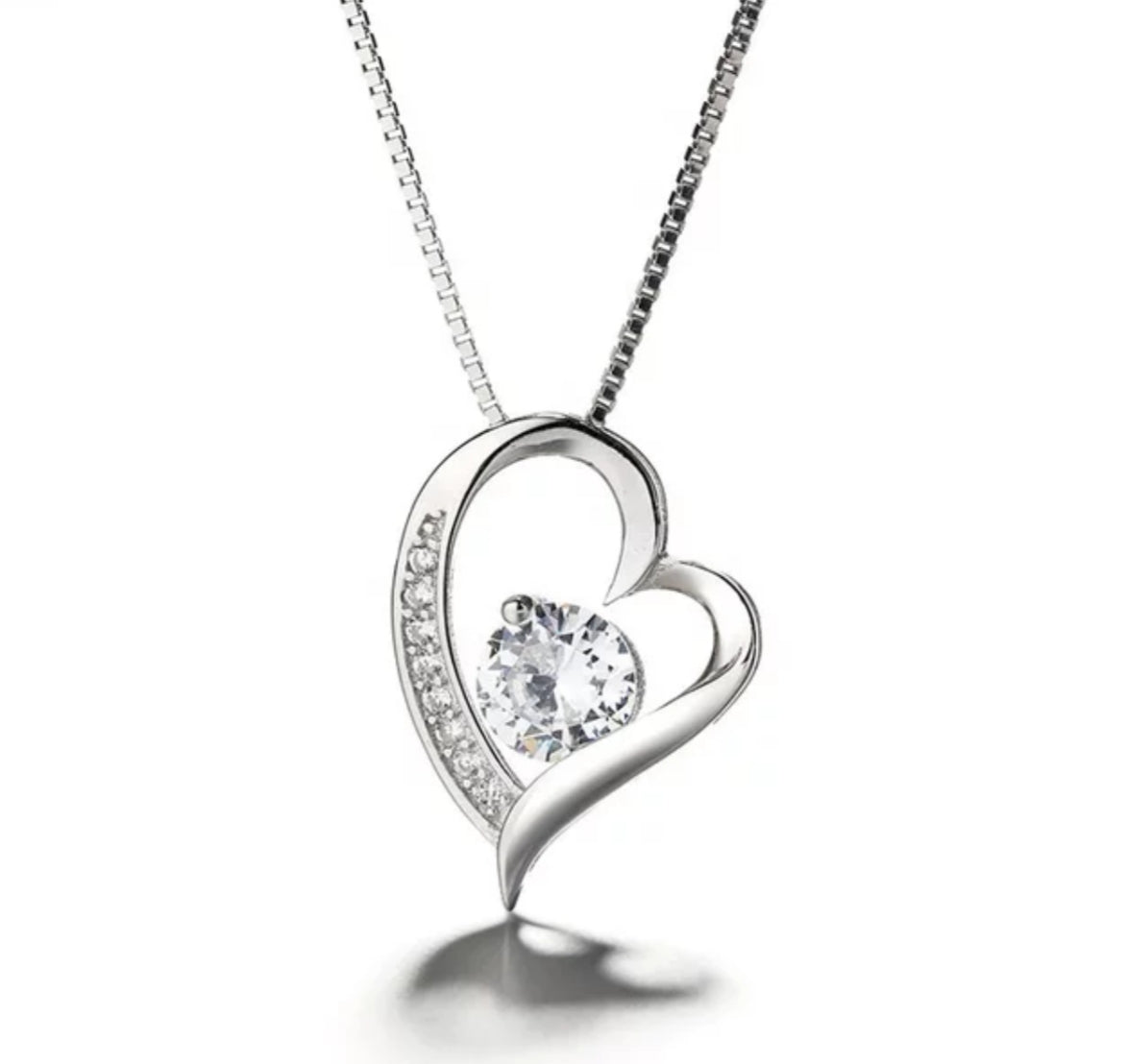 Open Heart Pendant Necklace