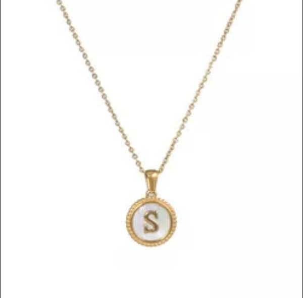 Stainless Steel Initial Necklaces