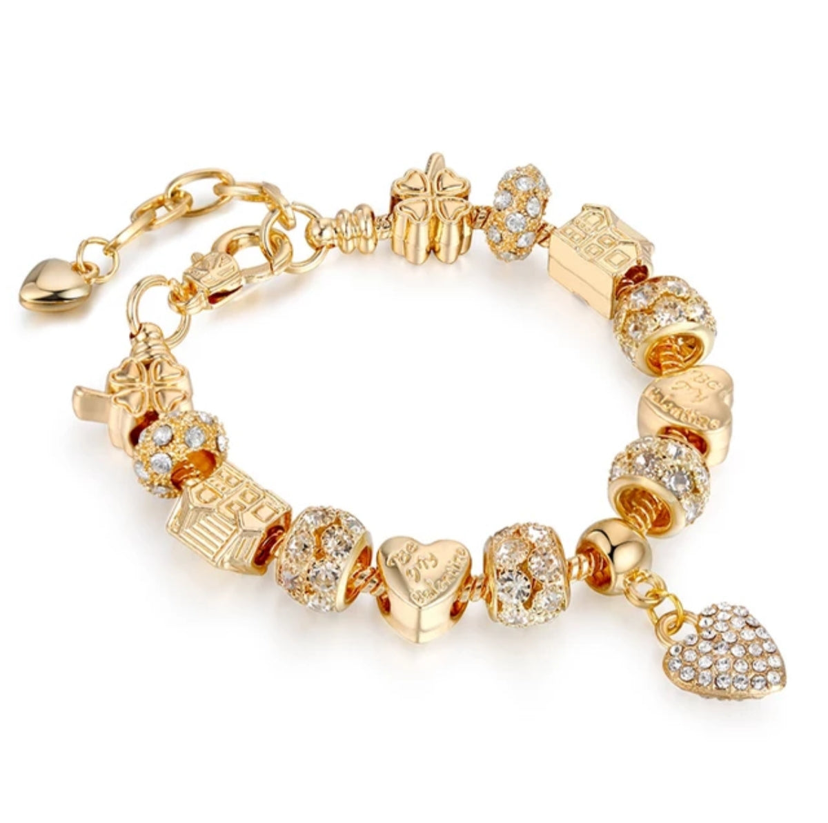 Gold Charm Bracelet