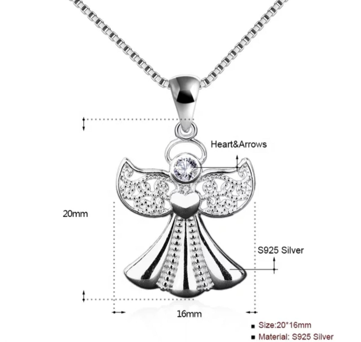 Love Guardian Angel Pendant