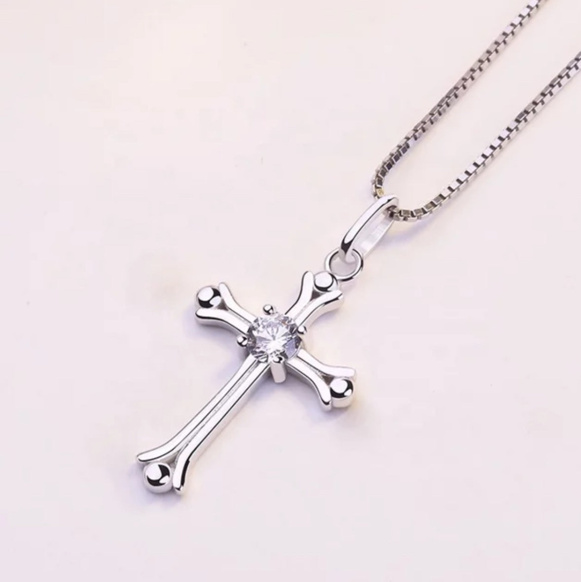 Silver Cross Necklace