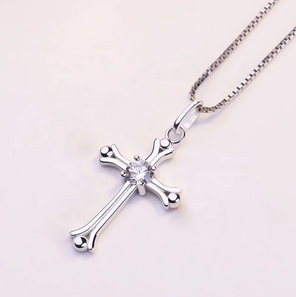 Silver Cross Necklace