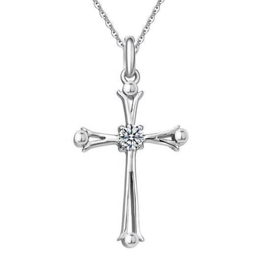 Silver Cross Necklace