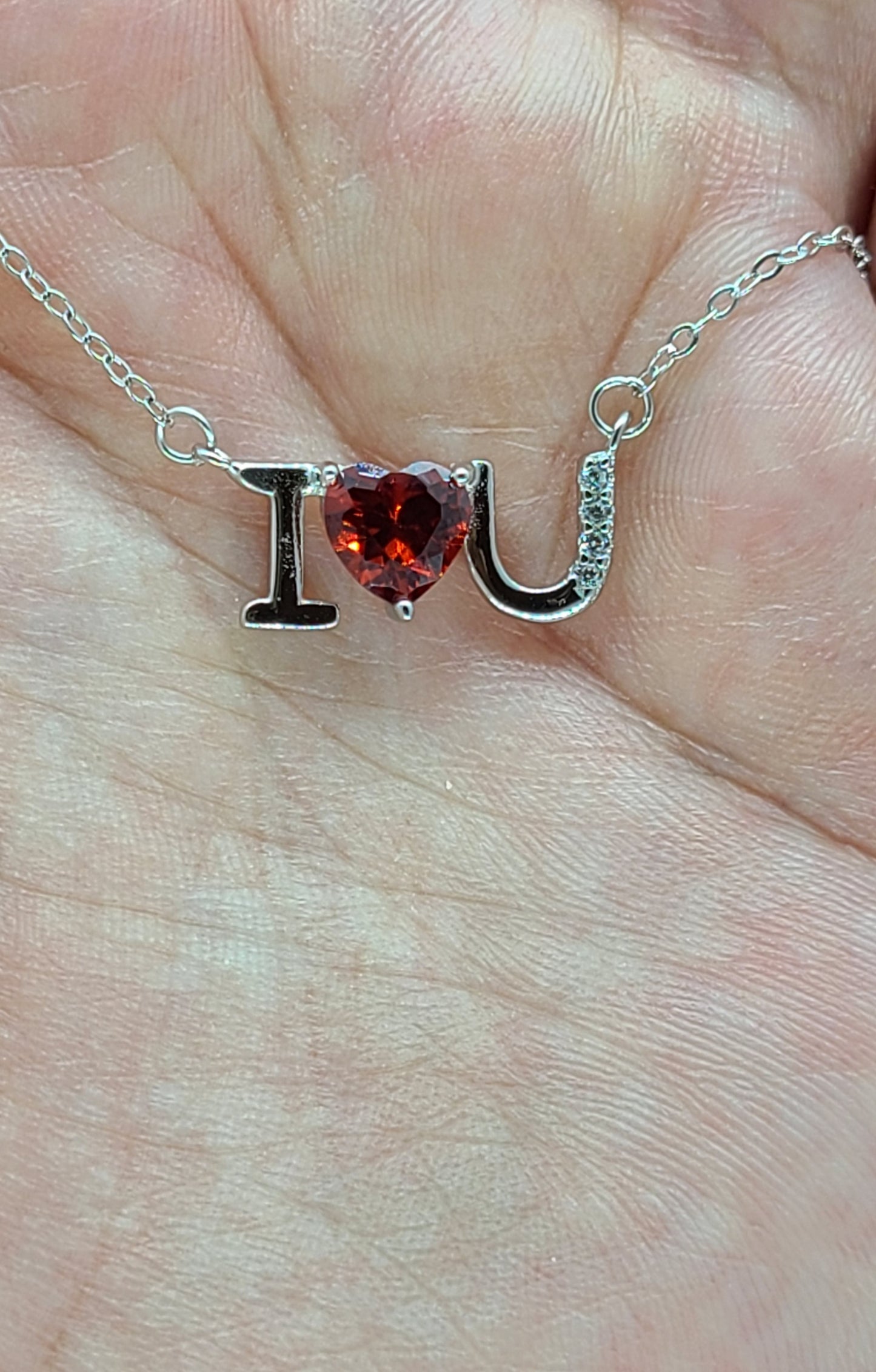 I LOVE YOU Pendant Necklace