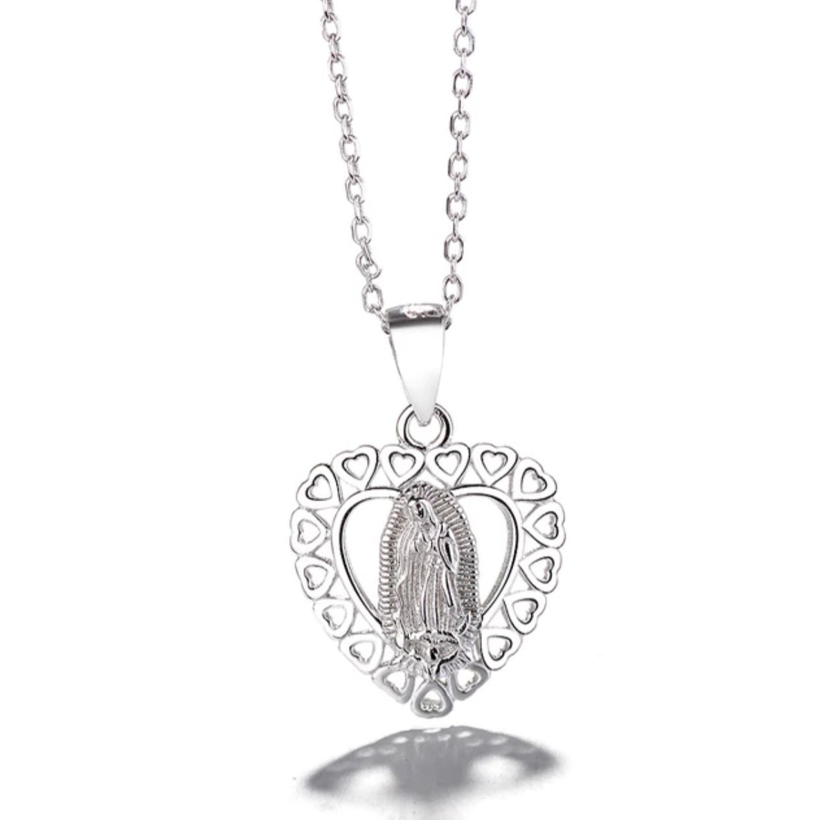 Heart Guadalupe Pendant Necklace