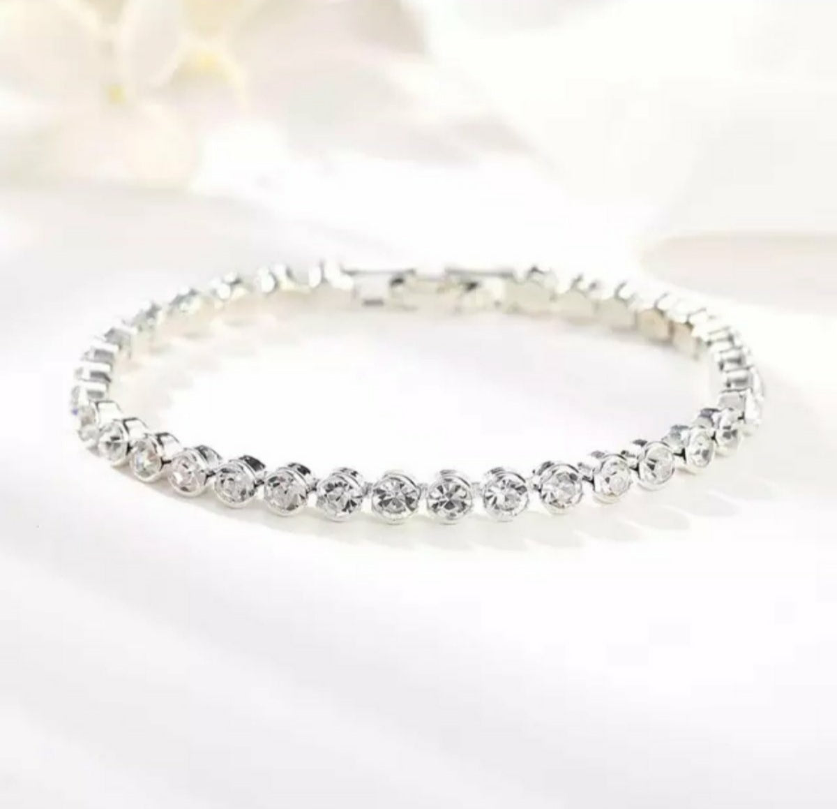 Round Cut Tennis Bracelet