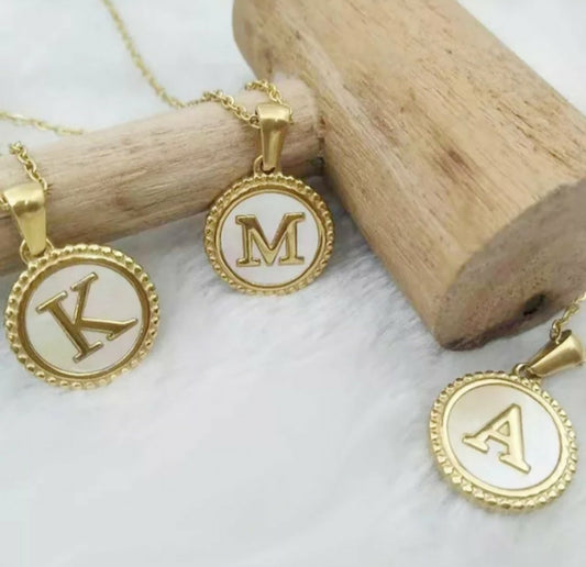 Stainless Steel Initial Necklaces