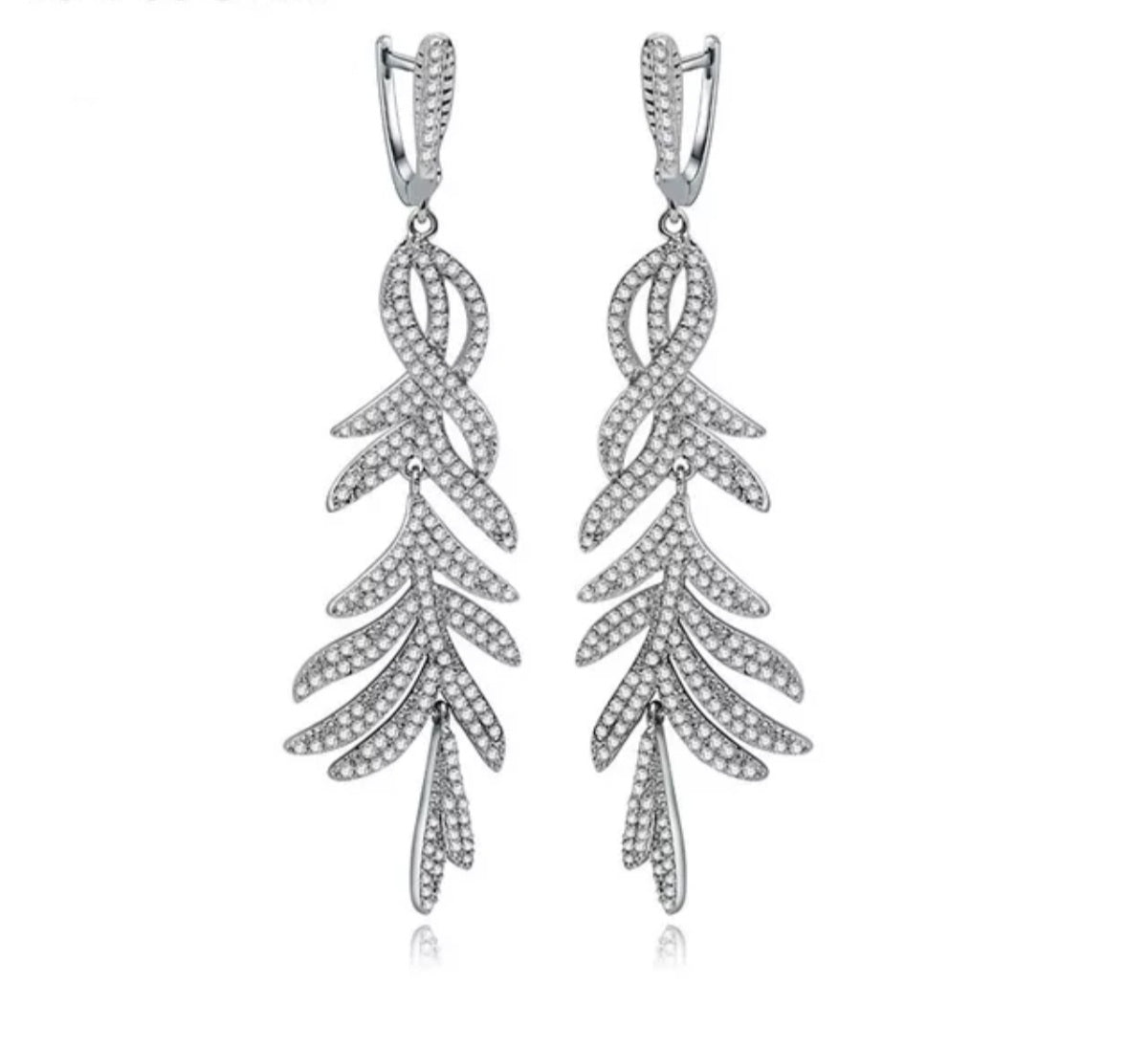 Crystal Long Statement Earring