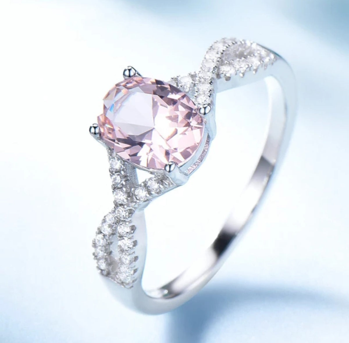 Morganite Germstone Ring