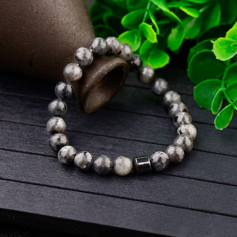 Strech Natural Stone lava Bracelet