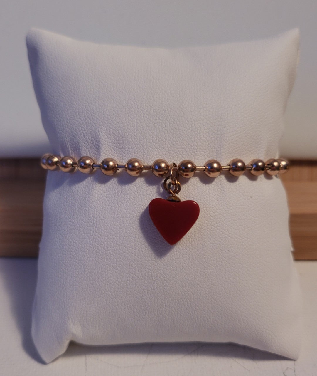 Red Heart Charm Bracelet