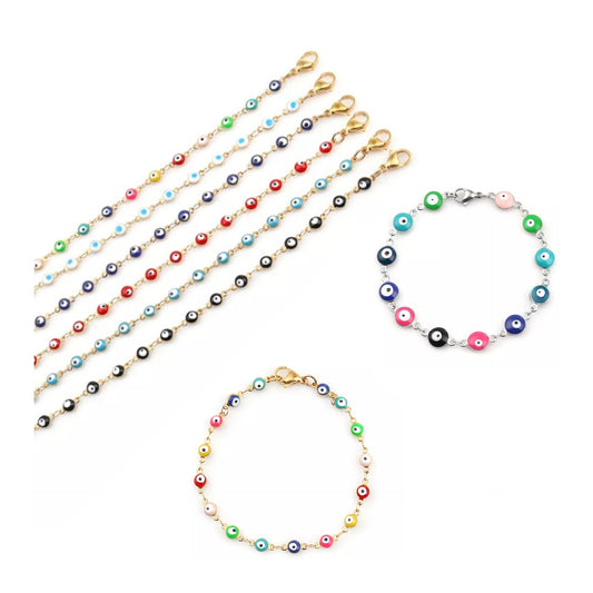 Multicolor Evil Eye Bracelet