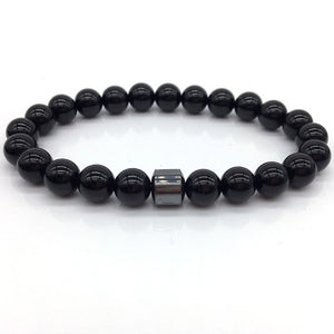 Strech Natural Stone lava Bracelet