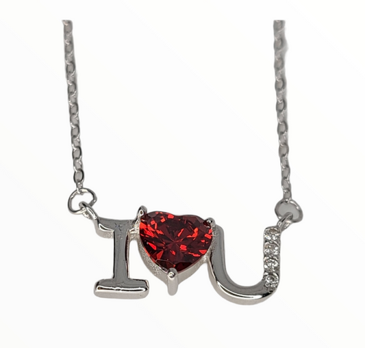 I LOVE YOU Pendant Necklace