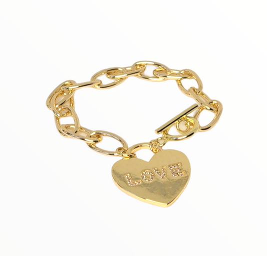 Heart Link Bracelet