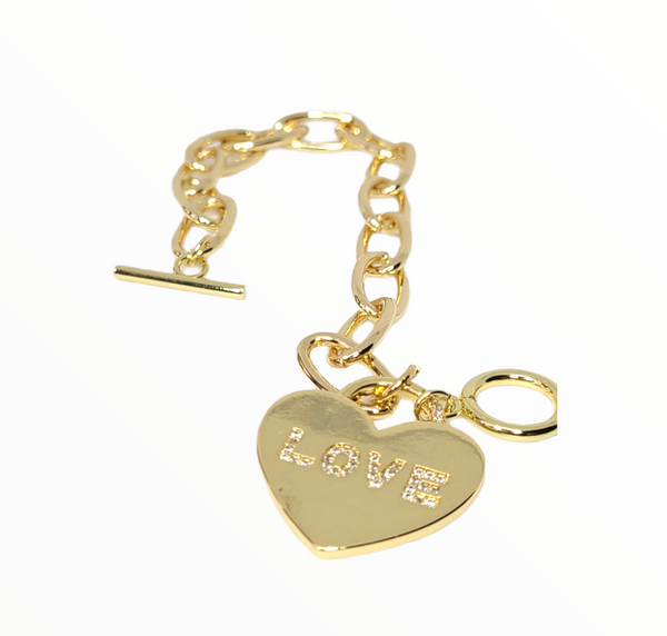 Heart Link Bracelet