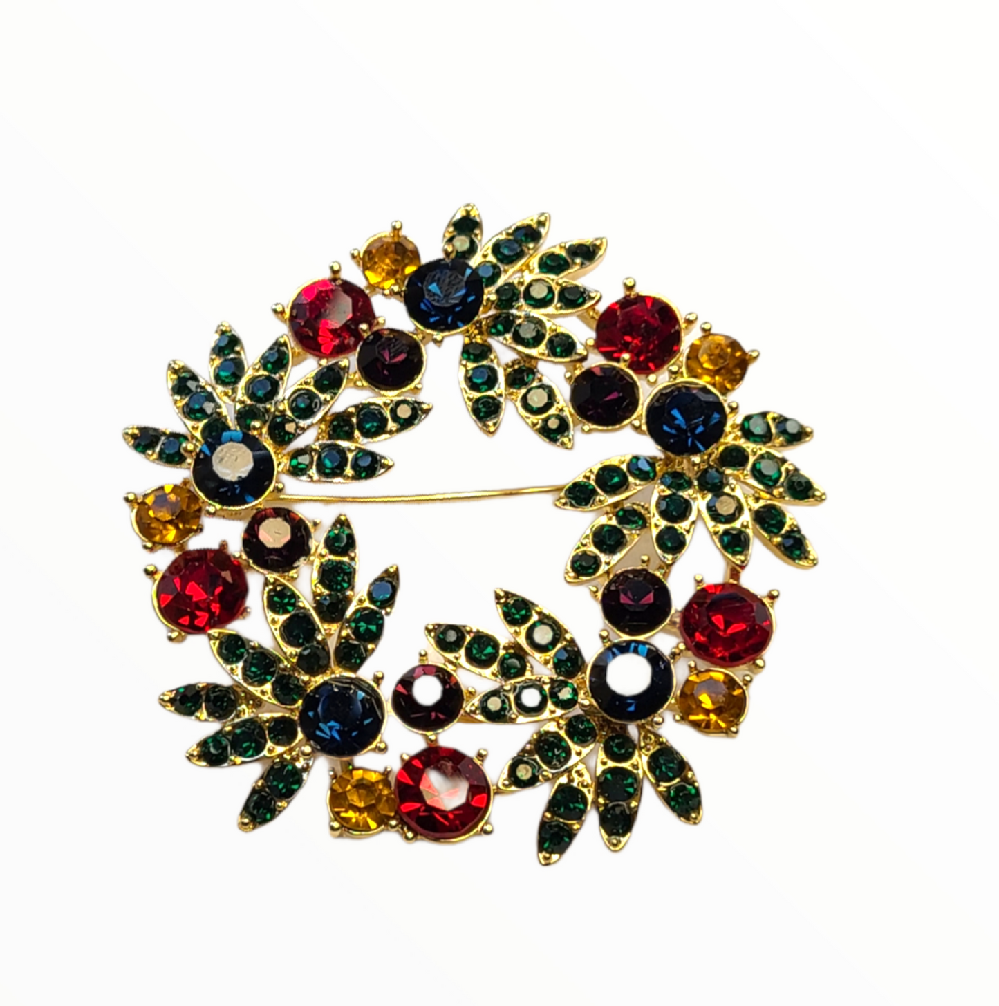 Multicolor Rhinestones Brooch