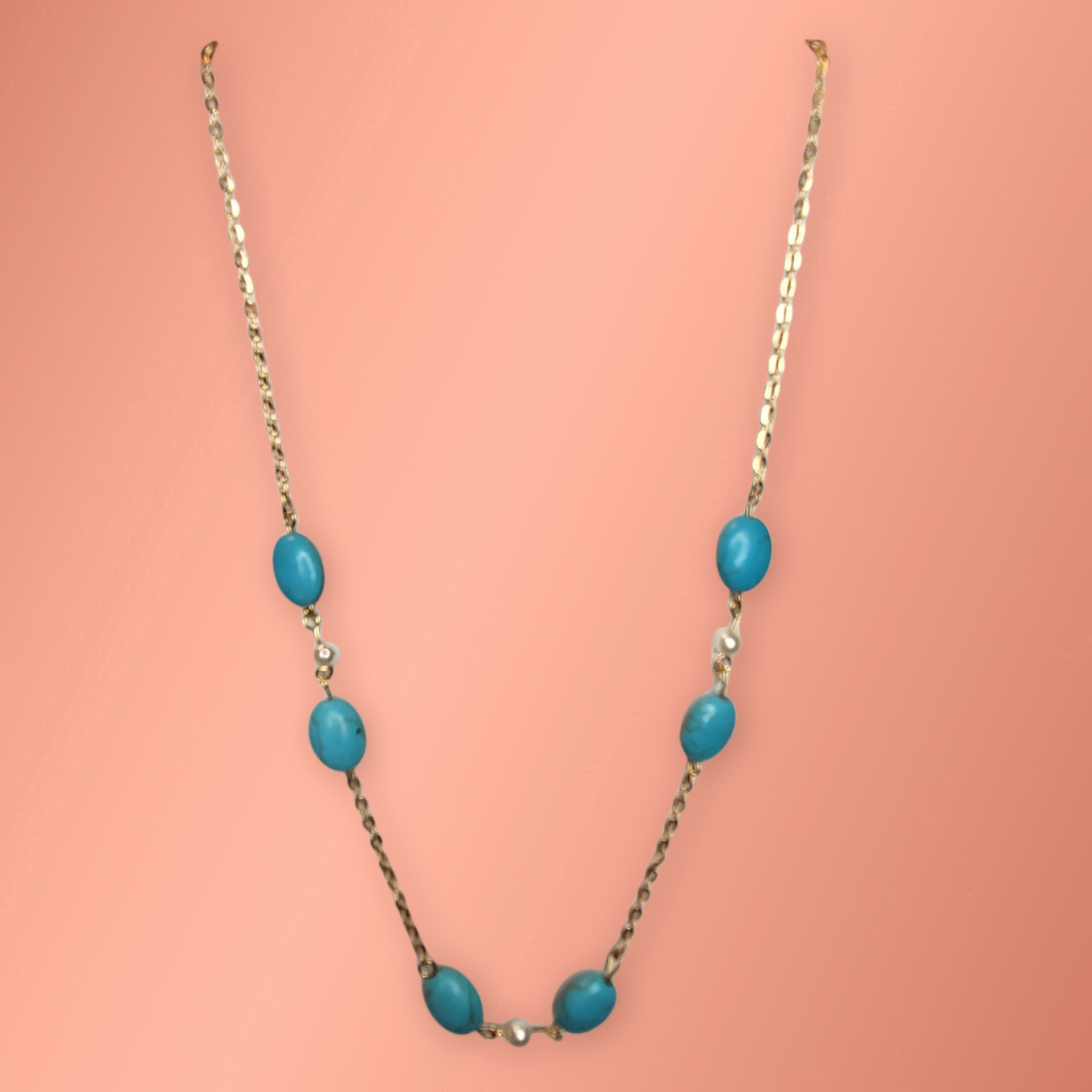 Vintage Turqouise Beaded Necklace