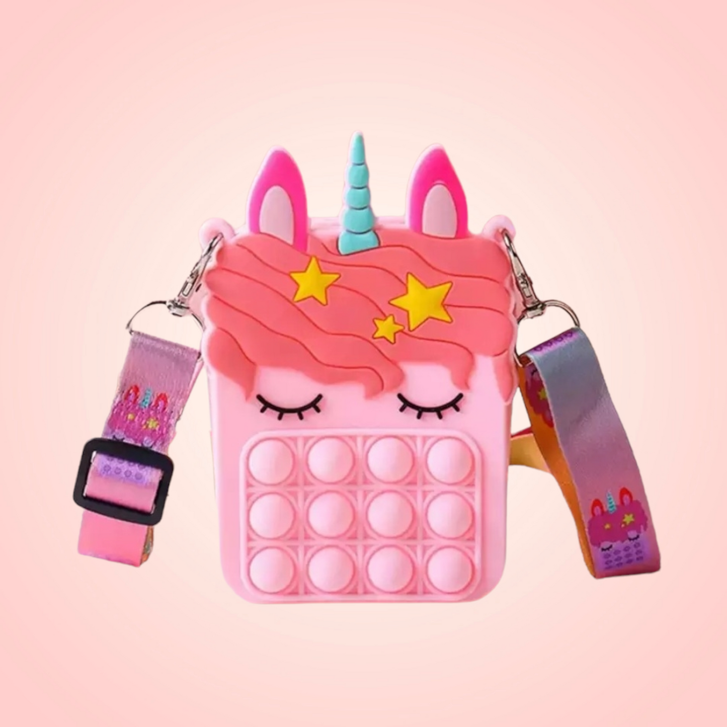 Unicorn Pop- It Crossbody Bag