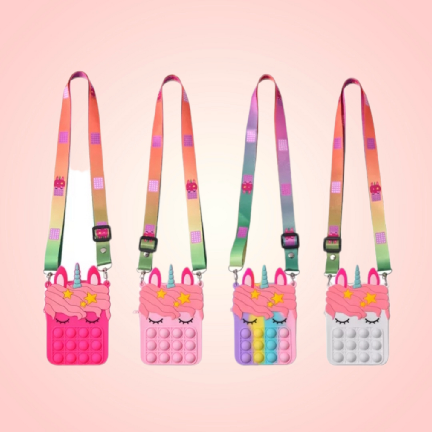 Unicorn Pop- It Crossbody Bag