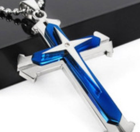 Mens Cross Necklace