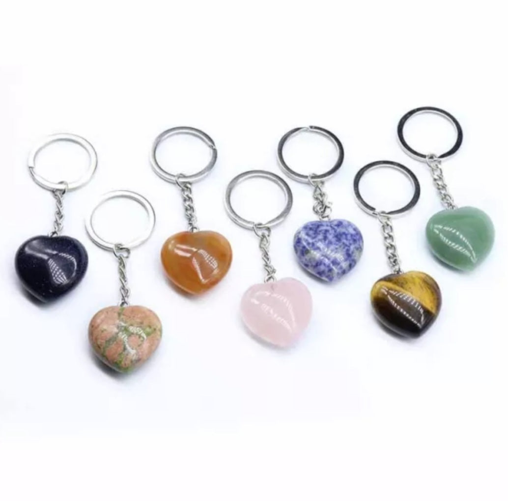 Healing Natural Stones Keychain