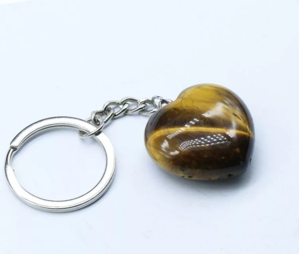 Healing Natural Stones Keychain