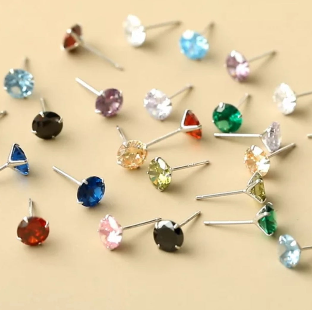 Birhtstone Stud Earring