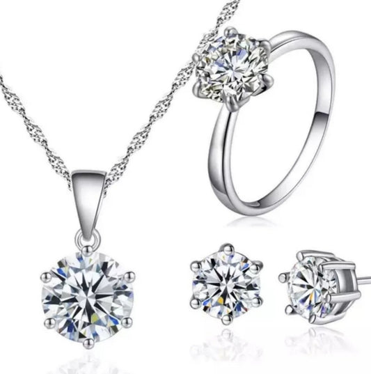 Austria Crystal Solitaire Set