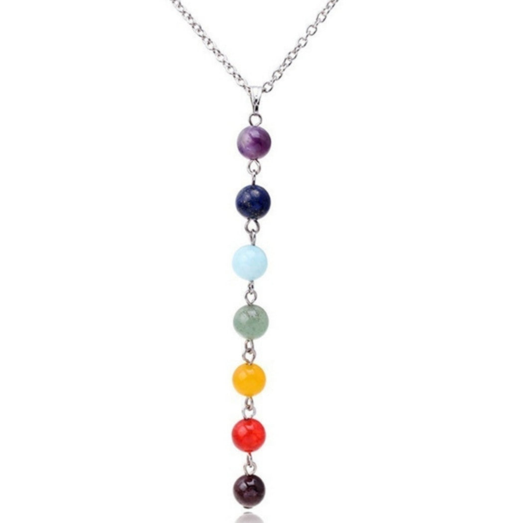 Chakra Reiki Bead Charm Necklace