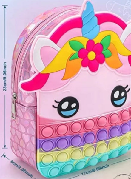 Unicorn Fidget Pop-It Backpack.