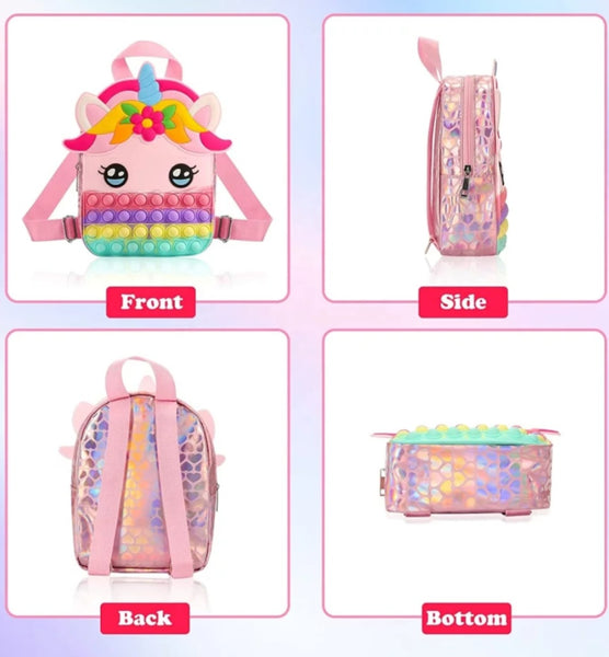 Unicorn Fidget Pop-It Backpack.