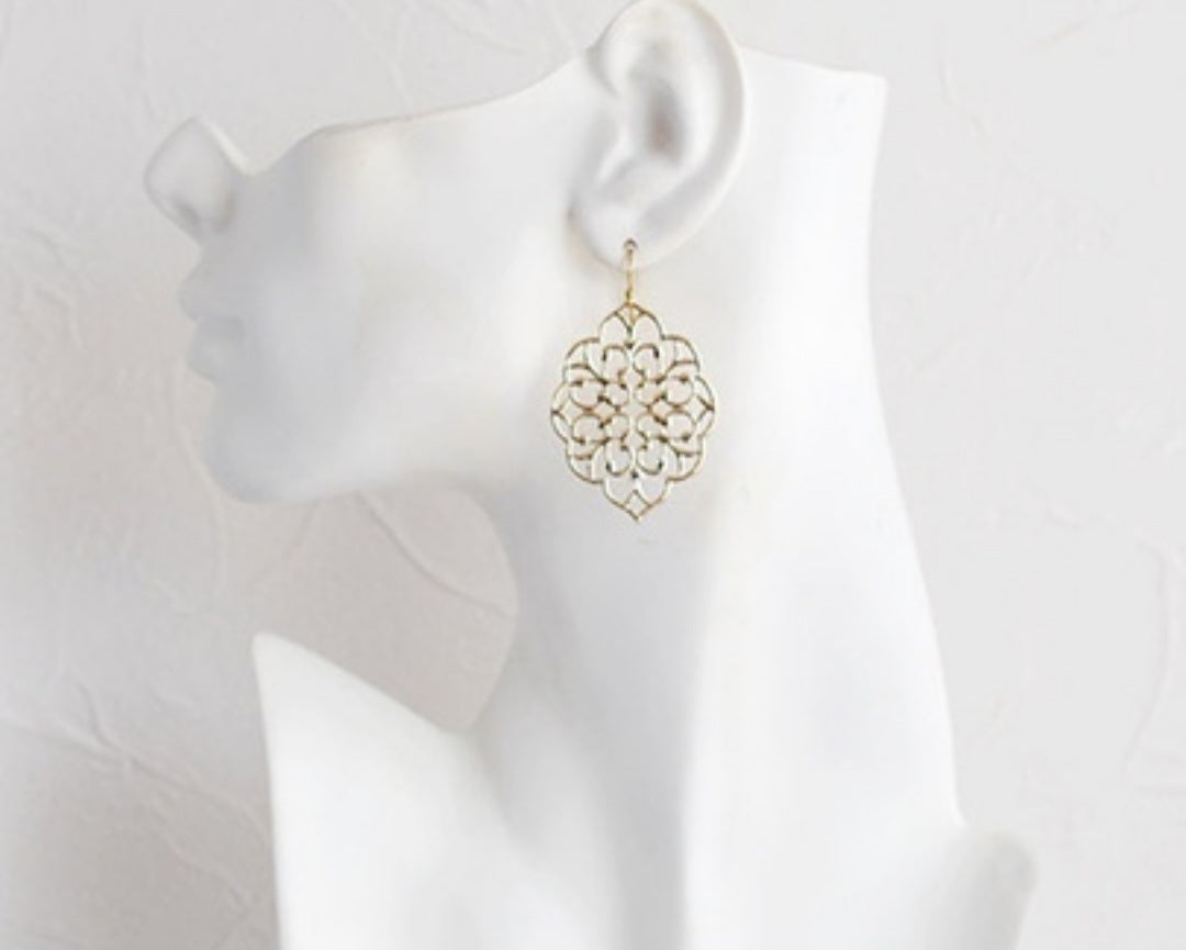 Filigree Hook Earring