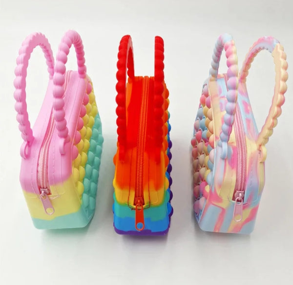 Rubber Fidget Small Purse.