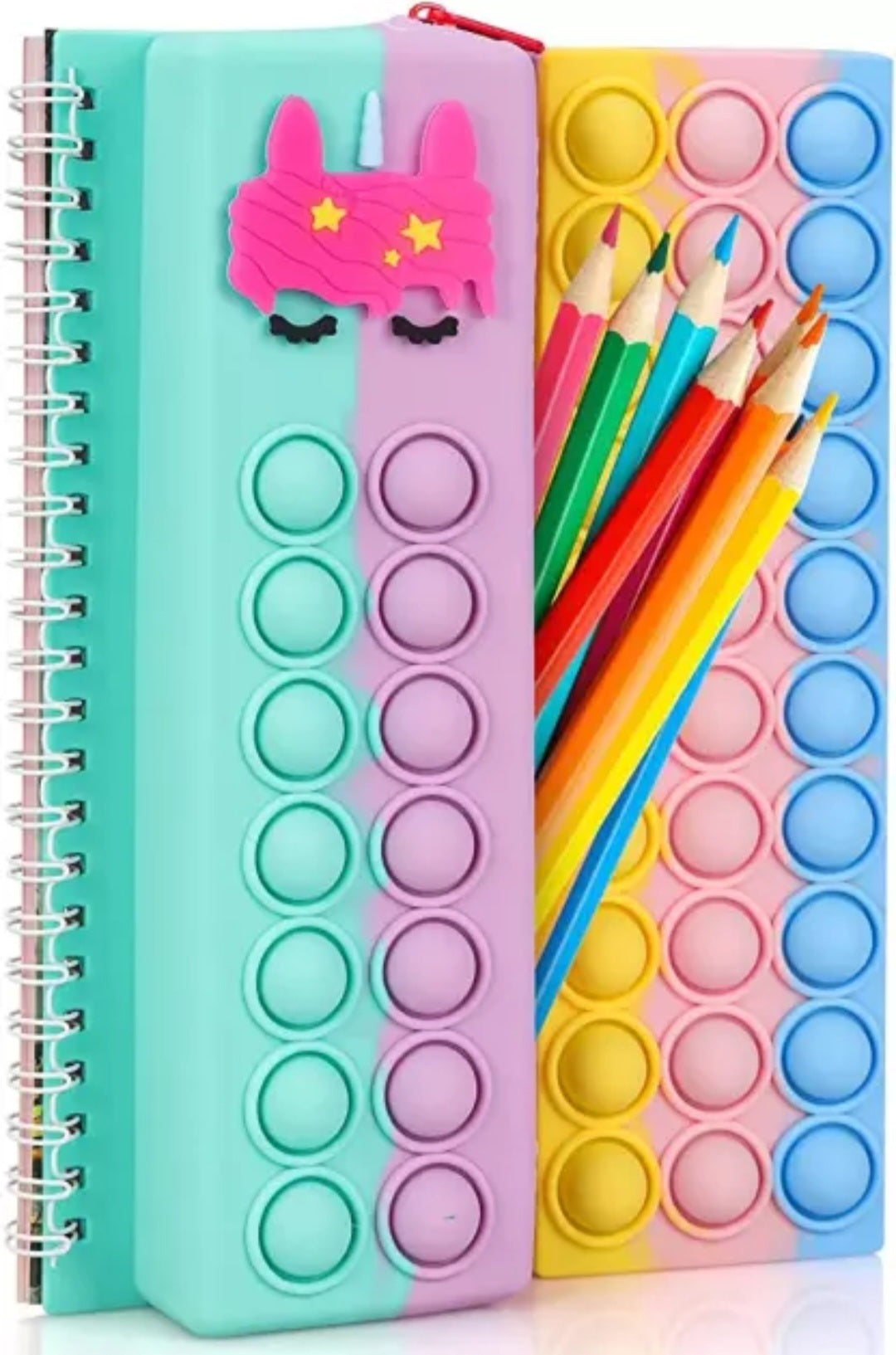 Pop-it Notebook Pencil Case