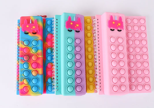 Pop-it Notebook Pencil Case